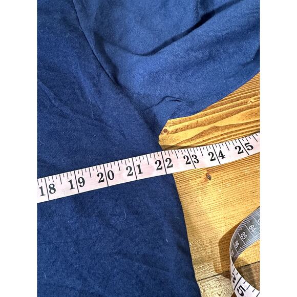 2Pac y2k 90's Rap Music Crewneck Blue Doube Sided Sweater Large - Picture 5 of 6